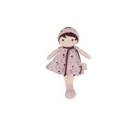 Kaloo Mi primera muñeca de trapo Léonie – 25 cm, vestido de pana, caja de regalo, cinta personalizable
