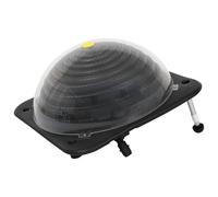 Kaloriko Calefacción solar de piscina HDPE con patas de aluminio, 75 x 75 x 36 cm, calentador solar para piscina, colector solar para calentar el agua con manguera y conexión para piscinas de