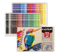 KALOUR set de 72 lápices de colores, ideal para adultos y jóvenes principiantes. Mina suave perfecta para dibujar, mezclar y sombrear. Regalo ideal.
