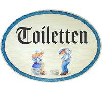 Kaltner Präsente Idea de regalo - Madera artículo de regalo decorativo para puerta en diseño antiguo, artículo decorativo humor WENN´S ARSCHERL BRUMMT Is HERZERL G 'SUND (Ø 18 cm)