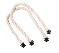 Kalttoy 1 par de asas de cuerda con inserto de lona para bolsas de playa, bolsa de lona, correa de repuesto, clip de repuesto, White, One Size