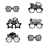 Kalttoy 6 lentes temáticos de graduación de clase 2025, divertidos accesorios de fotografía de graduación, decoración de fiesta de graduación, centros de mesa de fiesta de graduación