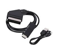 Kalttoy Adaptador flexible compatible con HDMI a Scart, convertidor euroconector y salidas de vídeo