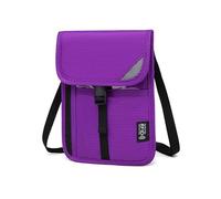 Kalttoy Cartera de viaje RFIDS para el cuello, con correa cruzada ajustable, protección contra robos, bolsa de viaje para pasaporte y documentos, Purple, One Size
