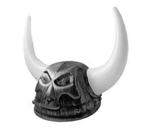 Kalttoy Cascos medievales de vikingos con cuernos para adultos, nórdicos, bárbaros, sombrero de guerrero, sombrero de cuerno de diablo, disfraz de Halloween, cosplay, LARP