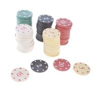 Kalttoy Chips 100 PCS Juego Ruletas Rouletas Bingo Bingo Casinos Chip PEQUEÑO Aprendizaje Contador