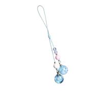 Kalttoy Correa ajustable para teléfono, diseño de nubes azules, cómodo dije para teléfono con efecto azul brillante de noche