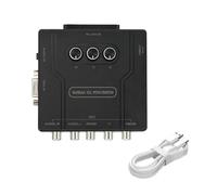 Kalttoy Eficiente adaptador de consola RGBS SCART VGA a YPBPR para gamers