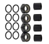 Kalttoy Ejes de tuerca de bloqueo de camión, arandela, espaciadores, anillos de velocidad, reparación para longboards Cruiser