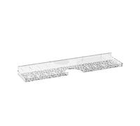 Kalttoy Estante de baño transparente que ahorra espacio, soporte flotante de fácil instalación, estante de almacenamiento flotante para grifo