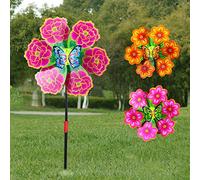 Kalttoy Flower Windmill Spinner Ponheels Home Garden Decoración del Patio Juguetes para Niños Nuevos