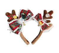 Kalttoy Gorro de Navidad hecho a mano, accesorio de Lolitas con gorro festivo, decoración para la diadema, clip para el pelo Lolitas