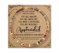 Kalttoy Hecho a mano ajustable con diseños únicos y tarjeta de bendición portátil para regalos de cumpleaños en varios colores, hecho a mano ajustable, talla única, como se describe