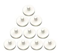 Kalttoy Paquete de 10 discos en forma de T con base de fragmentos de coral para reproducción de crecimiento coralino