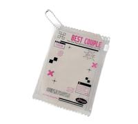 Kalttoy Práctico tarjetero en miniatura de PVC con ventana transparente de 3 pulgadas, diseño portátil para la escuela, la oficina y la cartera de almacenamiento de fotos esenciales diarias, d, One