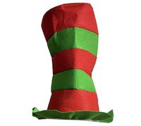 Kalttoy Sombrero con patrón de rayas, sombrero de capitán militar, disfraz de fiesta de borde grande, transpirable, para Halloween, carnavales y eventos de cosplay, unisex