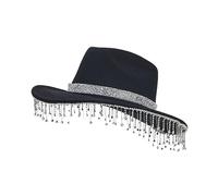 Kalttoy Sombrero de vaquero de ala curvada para mujer, hombre, para primavera, elegante, fiesta de graduación, vaqueras para adultos, para tomar fotos, sombreros de vaquera para mujer con correa de