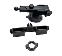 Kalttoy Soporte de radio mejorado para coche, doble dispositivo, soporte para Walkie-Talkies para dispositivos de comunicación, soporte de dispositivo de comunicación en intercomunicadores eficientes