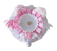 Kalttoy Soporte para insignias de encaje hecho a mano con adorno de campanas, elegante broche organizador para joyas y accesorios, decoración de fiestas, talla única, como se describe