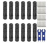 KALUROIL 12 PCS Conectores solares MC4 de macho y hembra para panel solar