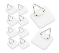 KALUROIL 30 PCS Adhesivos Para Colgar Cuadros -Ganchos adhesivos invisibles para cuadros unidades - Soporte vertical para placas de pared (cuadrado grande)