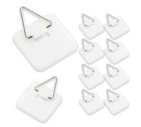 KALUROIL 30 PCS Adhesivos Para Colgar Cuadros -Ganchos adhesivos invisibles para cuadros unidades - Soporte vertical para placas de pared - (cuadrado pequeño)