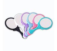 KALUROIL 6 PCS Espejos de Mano de Maquillaje - Espejos Portátiles de Colores Brillantes con Mango - Espejo de Tocador de Viaje de 7 Pulgadas