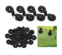 KALUROIL 60 PCS Clips de Red de Sombra con Ojal - Plástico de Alta Calidad para Invernaderos, Jardines y Más