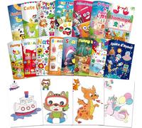 Kalysky 15 Libros para colorear para niños Edades 2-8, Favores de la fiesta de los niños Premios de Carnaval Goodie Bolsa Stuffer, Suministros de actividad en el aula, Libros de actividad para niños