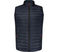 KAM Chaleco acolchado ligero con cremallera para hombre, talla grande, color azul, azul, 6XL