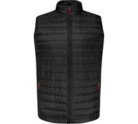 KAM Chaleco acolchado ligero con cremallera para hombre, talla grande, color negro, Negro, 5XL