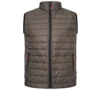 KAM Chaleco acolchado ligero con cremallera para hombre, talla grande, color verde, verde, 5XL