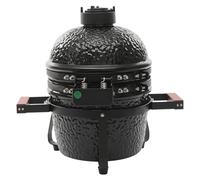 Kamado - Barbacoa de cerámica con termómetro, 32 cm de diámetro, para camping, jardín, balcón
