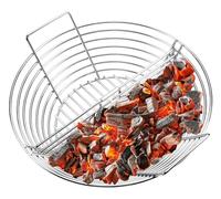 Kamado Classic Joe - Cesta de carbón vegetal de repuesto, cesta de ceniza para parrilla grande de huevos verdes, soporte grande de acero inoxidable con divisor. Accesorios para ahumar parrillas de 18