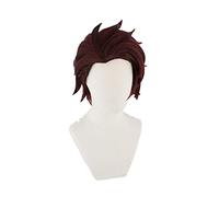 Kamado Tanjirou Wig Kimetsu no Yaiba Cosplay Hair Synthetic Heat Resistant Hair Kamado Tanjirou Cosplay
