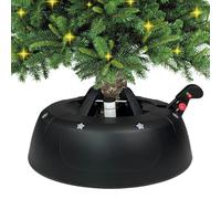 Kamai Soporte estable para árbol de Navidad de hasta 2 m, con pedal y tecnología de una cuerda, incluye depósito de agua de 2 litros, soporte para árbol de Navidad con sistema de seguridad, antracita