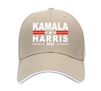 Kamala Harris - Gorra de béisbol unisex transpirable americana, ajustable, para senderismo, pesca, caqui, M/talla única