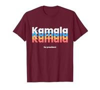 Kamala Harris para Presidente 2024 | Harris 2024 Demócrata USA Camiseta, Hombre, Granate, XL