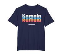 Kamala Harris para Presidente 2024 | Harris 2024 Demócrata USA Camiseta, Hombre Tallas Grandes, Azul Marino, 3X Alto