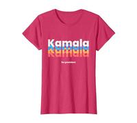 Kamala Harris para Presidente 2024 | Harris 2024 Demócrata USA Camiseta, Mujer, Rojo Jaspeado, XS