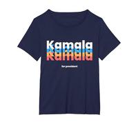 Kamala Harris para Presidente 2024 | Harris 2024 Demócrata USA Camiseta, Mujer Tallas Grandes, Azul Marino, 3XL Grande