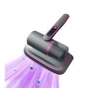 Kamanan Aspirador de Colchones Portátil,Aspiradora Antiacaros para Colchones con Luz UV y Vibración,12Kpa Aspirador sin Cable,Colchones Aspirador Antiácaros para Sofá Cama Colchón (Morado)
