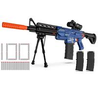 Kamaso Pistola eléctrica de Juguete para niños, 2 revistas, 100 Dardos, Pistola de Espuma con Alcance para Rifle de Francotirador, Regalo de Juguete eléctrico para niños a Partir de 6-12 años