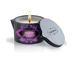 Kamasutra Ignite Vela de Masaje 170ml Aceite Herbal Afrodisíaco Fuerte