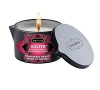 KAMASUTRA Vela De Masaje Sueños De Fresa 170 Gr - Aroma Sensual Con Aceite Hidratante Para Masajes Reconfortantes