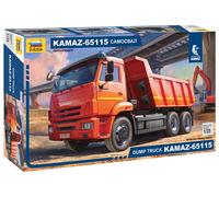 Kamaz-65115 Dump Camión 1 :3 5 Plástico Modelo Kit Zvezda