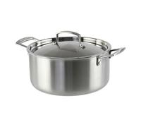 KAMBERG 008274 - Olla olla olla de 20 cm de acero inoxidable 18/10 Triply - Sin PFAS - Tapa incluida - Todos los fuegos incluidos inducción y horno - 0008274