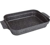 Kamberg Bandeja para Lasañas/Bandeja para horno 36 x 27.5 x 7 cm, aluminio fundido, revestimiento tipo piedra, todo tipo de fuentes de calor, incluida la inducción, sin PFOA