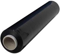 Kamberg - Película estirable (17 µ, 270 m x 45 cm), color negro opaco