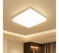 Kambo Lámpara de Techo Cocina LED 36W - Blanca Plafon Cuadrada Ultra Delgado - Moderno Plafón 3000K 3240LM Blanco Cálido Luz - Lampara Panel IP44 Para Baño Sala
